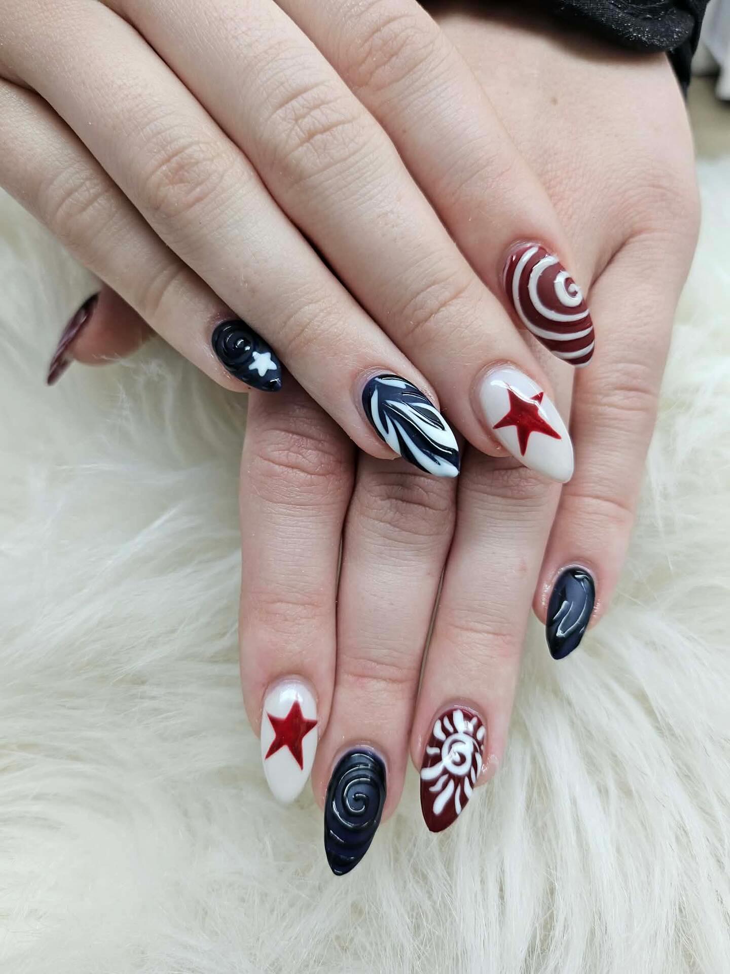 Celestial nail design